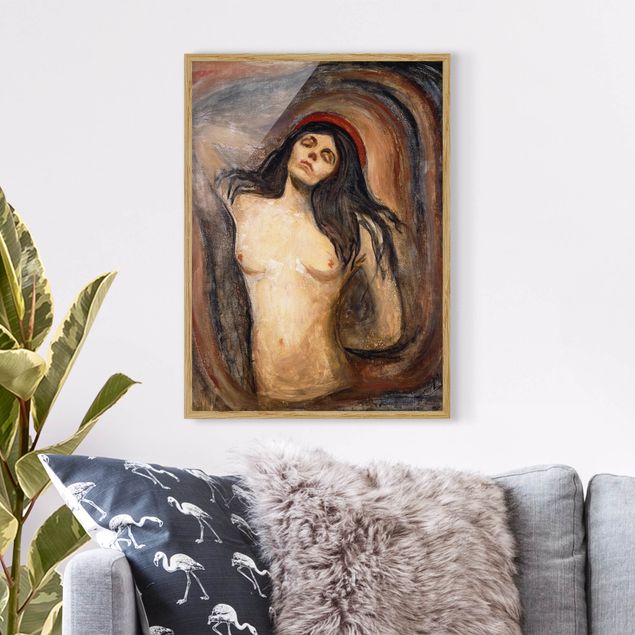 Ingelijste posters Edvard Munch - Madonna