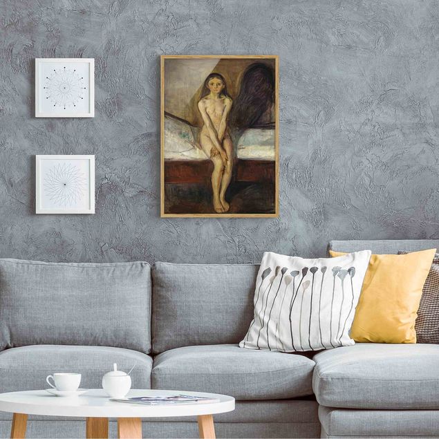 Ingelijste posters Edvard Munch - Puberty