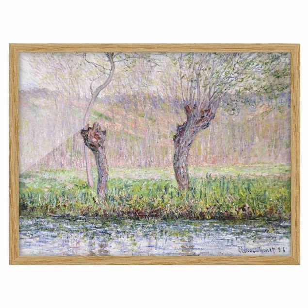 Ingelijste posters Claude Monet - Willow Trees Spring