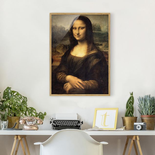 Ingelijste posters Leonardo da Vinci - Mona Lisa