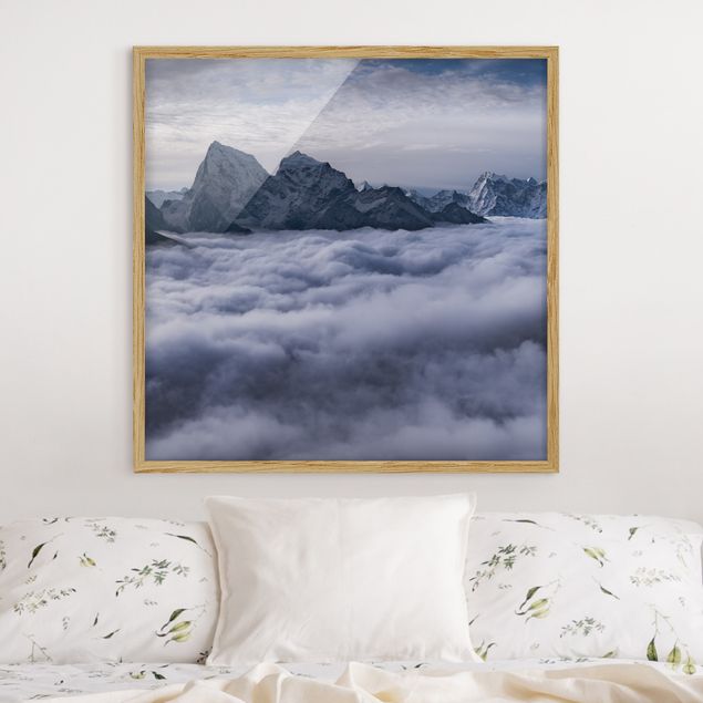 Ingelijste posters Sea Of ​​Clouds In The Himalayas