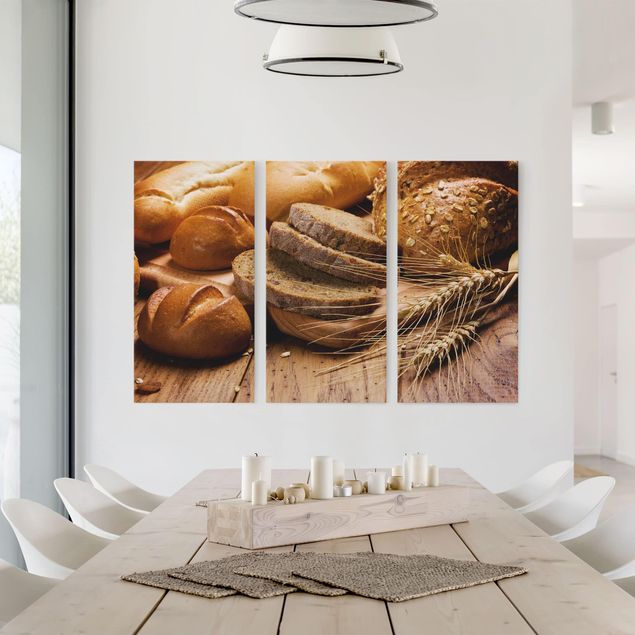 Canvas schilderijen - 3-delig German Bread