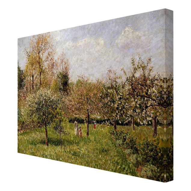 Canvas schilderijen Camille Pissarro - Spring In Eragny