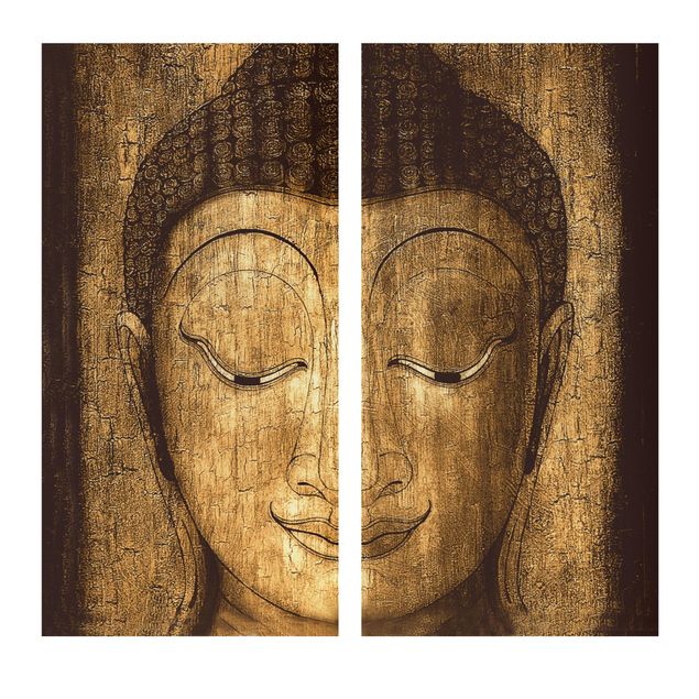 Canvas schilderijen - 2-delig  Smiling Buddha