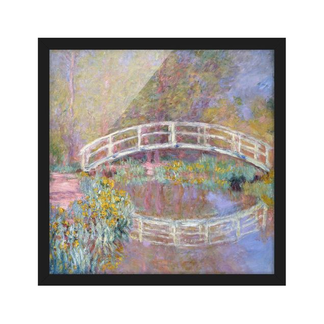 Ingelijste posters Claude Monet - Bridge Monet's Garden