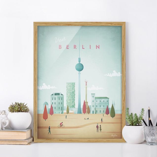Ingelijste posters Travel Poster - Berlin