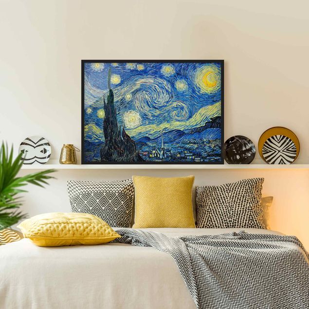Ingelijste posters Vincent Van Gogh - The Starry Night