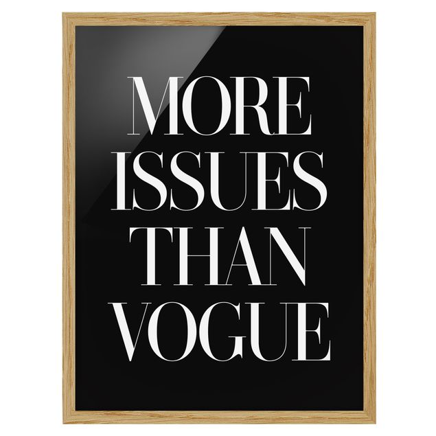 Ingelijste posters More Issues Than Vogue