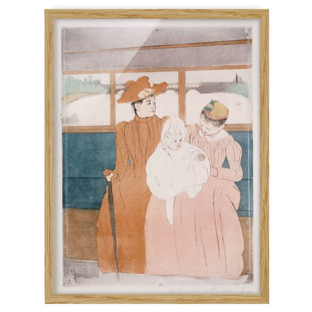 Ingelijste posters Mary Cassatt - In the omnibus