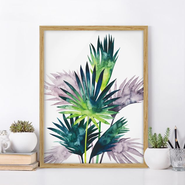 Ingelijste posters Exotic Foliage - Fan Palm