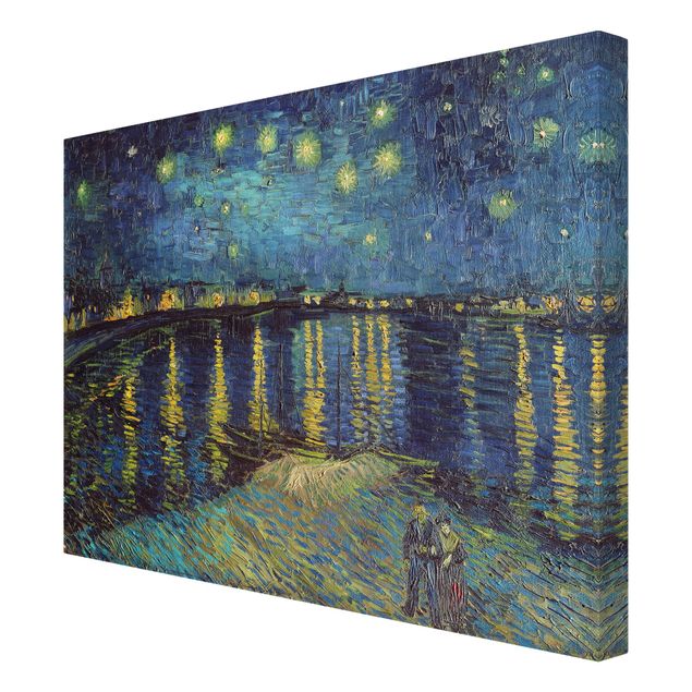 Canvas schilderijen Vincent Van Gogh - Starry Night Over The Rhone