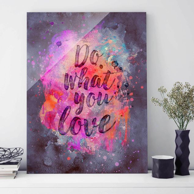 Magnettafel Glas Colourful Explosion Do What You Love