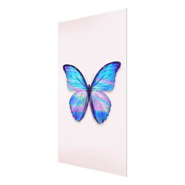 Glasschilderijen Holographic Butterfly