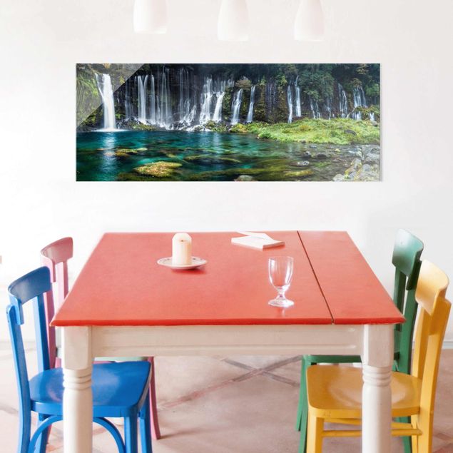 Glasschilderijen Shiraito Waterfall