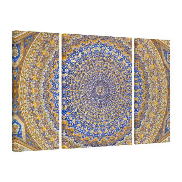 Canvas schilderijen - 3-delig Dome Of The Mosque