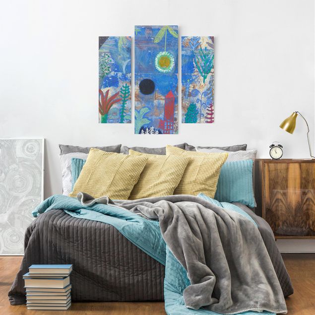 Canvas schilderijen - 3-delig Paul Klee - Sunken Landscape