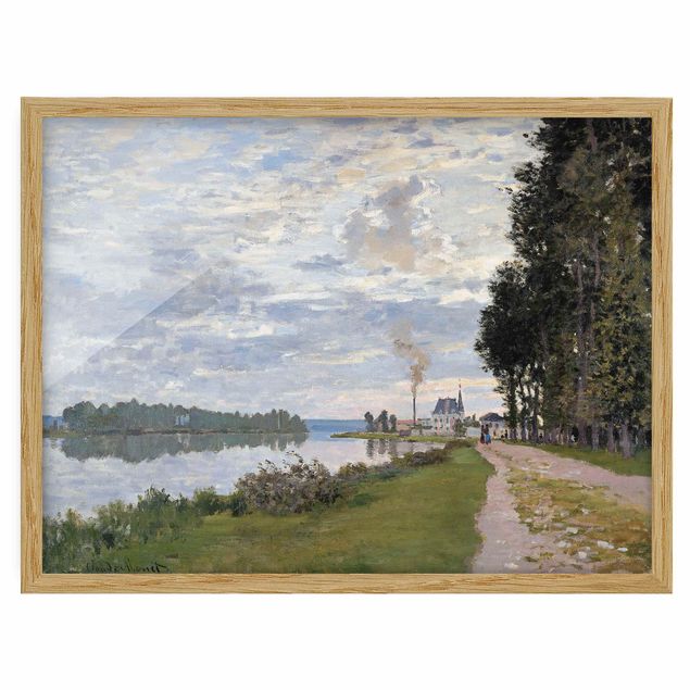 Ingelijste posters Claude Monet - The Waterfront At Argenteuil