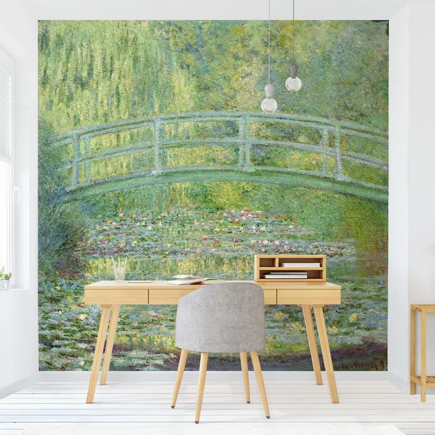 Fotobehang Claude Monet - Japanese Bridge