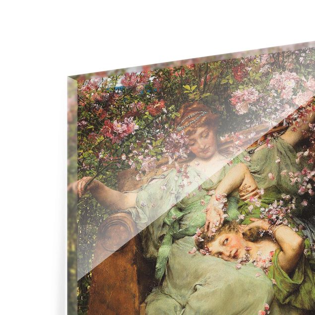 Glasschilderijen Sir Lawrence Alma-Tadema - The Rose Garden