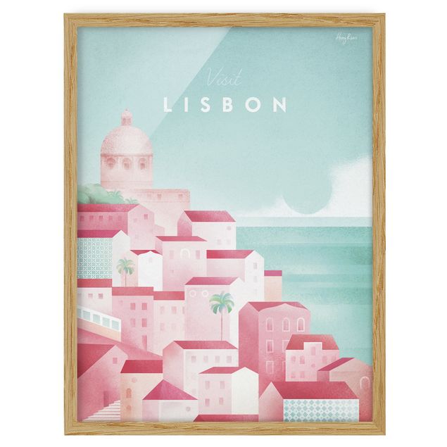 Ingelijste posters Travel Poster - Lisbon