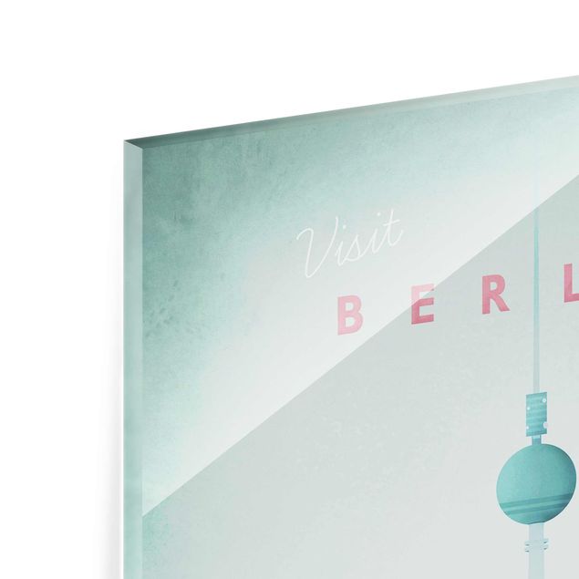 Glasschilderijen Travel Poster - Berlin