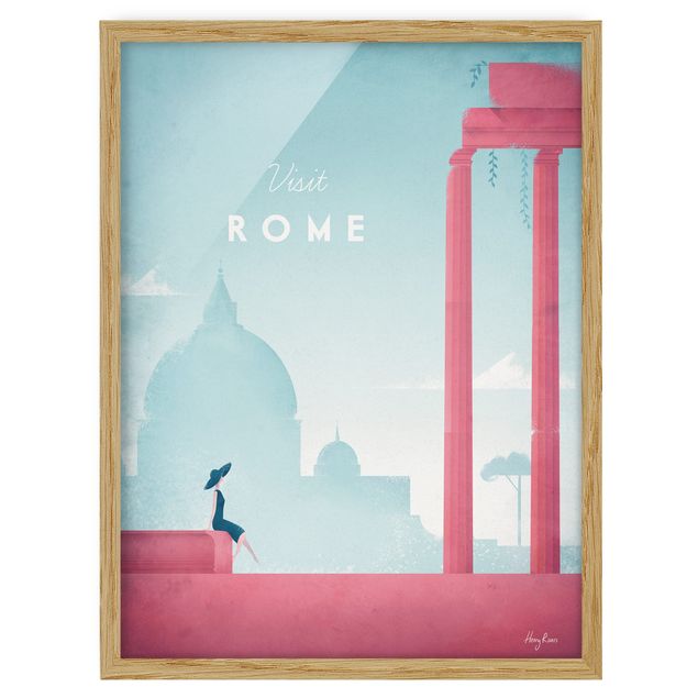 Ingelijste posters Travel Poster - Rome