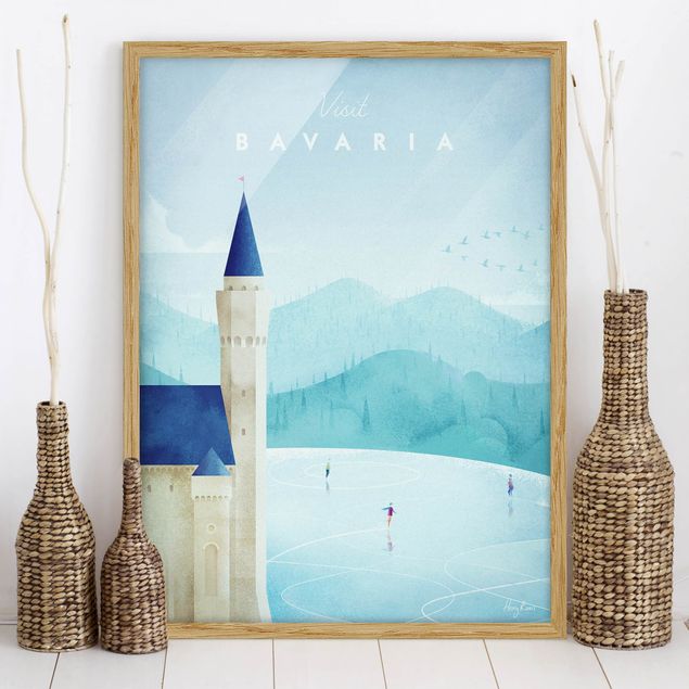 Ingelijste posters Travel Poster - Bavaria
