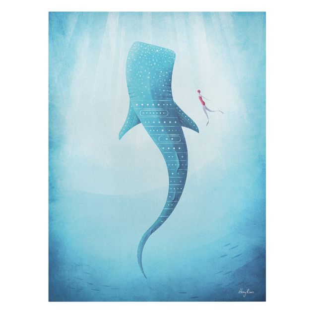 Canvas schilderijen The Whale Shark