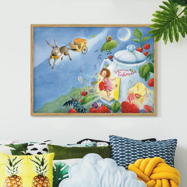 Ingelijste posters Little Strawberry Strawberry Fairy - Donkey Casimir