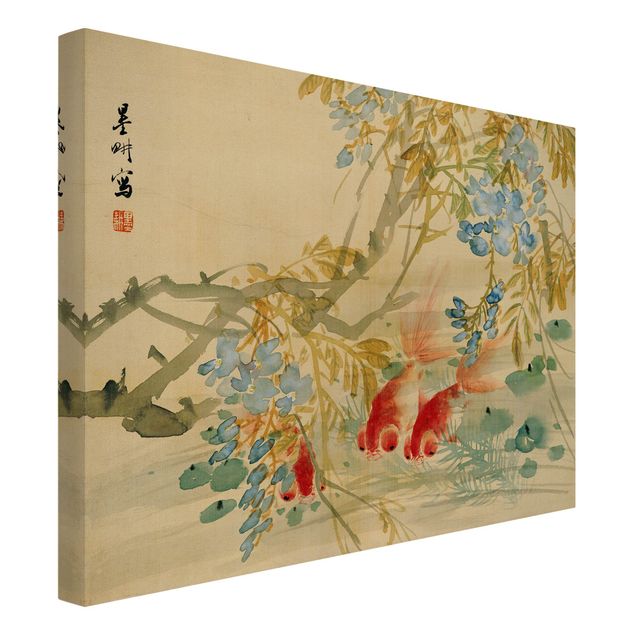 Canvas schilderijen Ni Tian - Goldfish