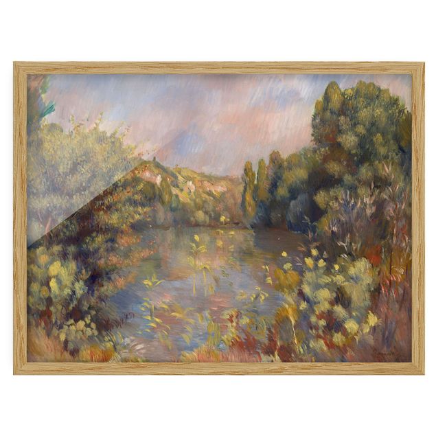 Ingelijste posters Auguste Renoir - Lakeside Landscape