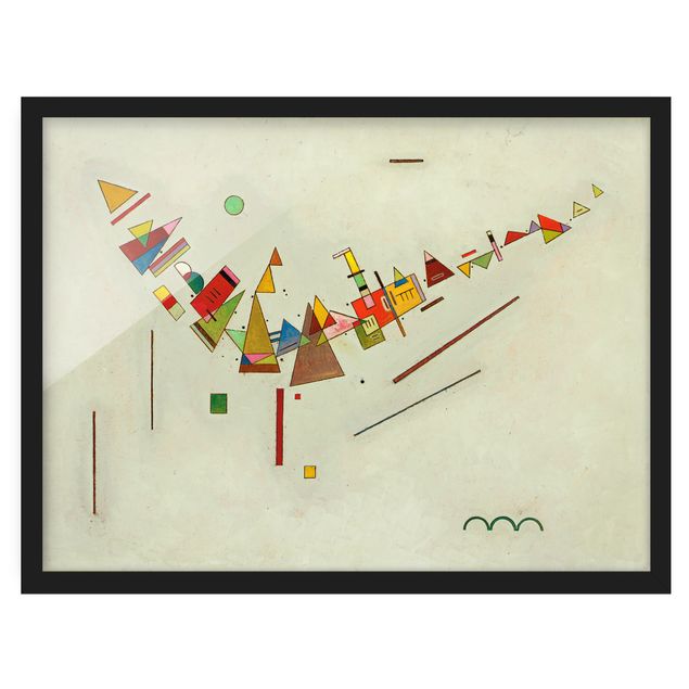 Ingelijste posters Wassily Kandinsky - Angular Swing