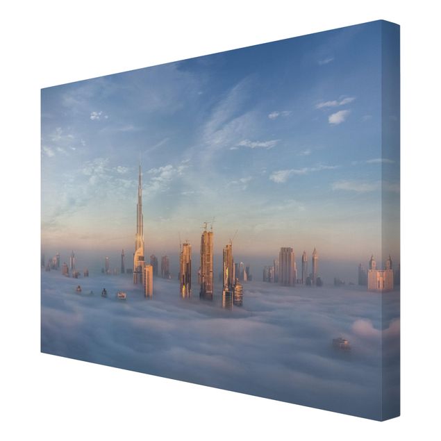 Canvas schilderijen Dubai Above The Clouds