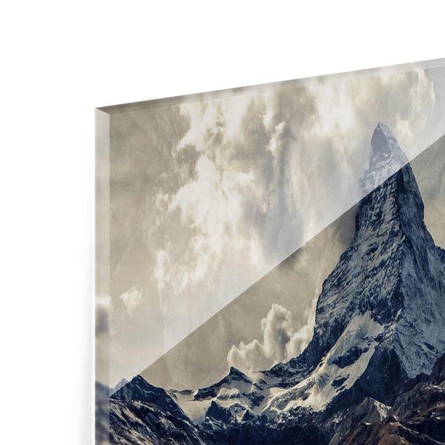 Glasschilderijen Poetic Landscapes - Mountain