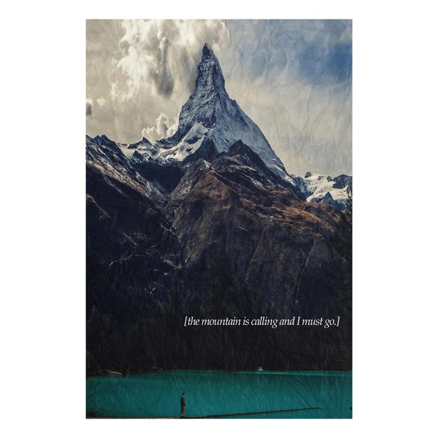 Glasschilderijen Poetic Landscapes - Mountain