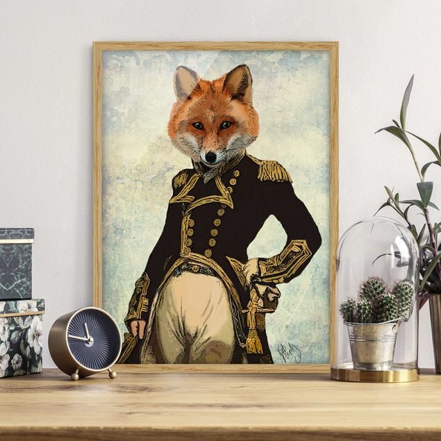 Ingelijste posters Animal Portrait - Fox Admiral