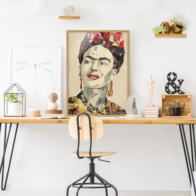 Ingelijste posters Frida Kahlo - Collage No.2