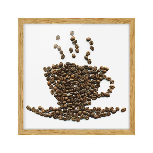 Ingelijste posters Coffee Beans Cup
