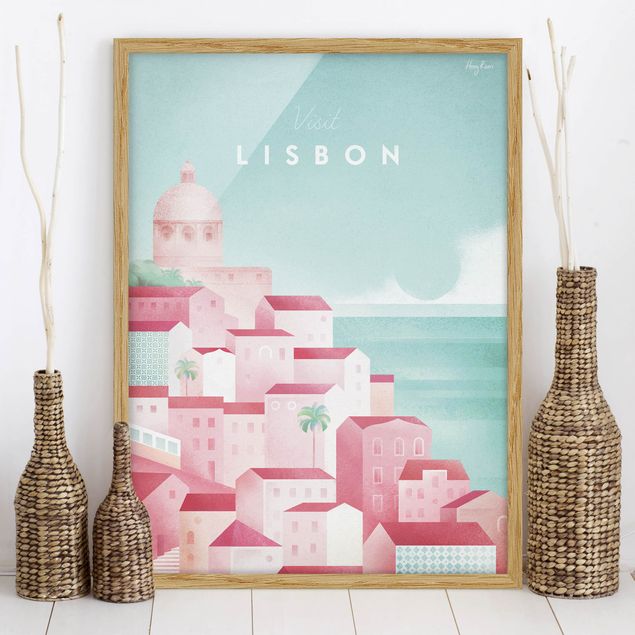 Ingelijste posters Travel Poster - Lisbon