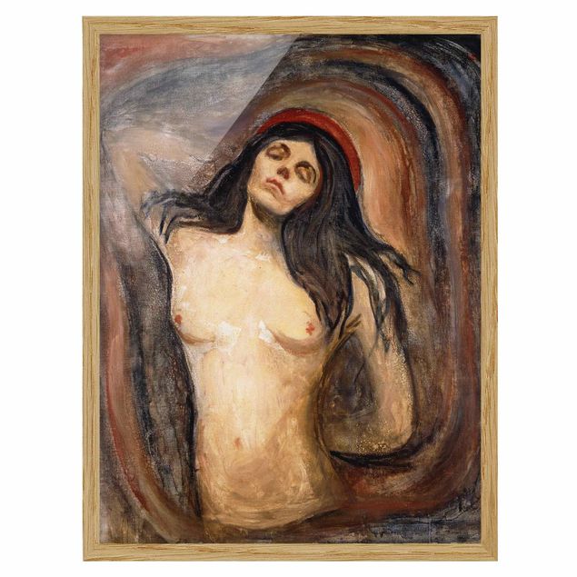 Ingelijste posters Edvard Munch - Madonna
