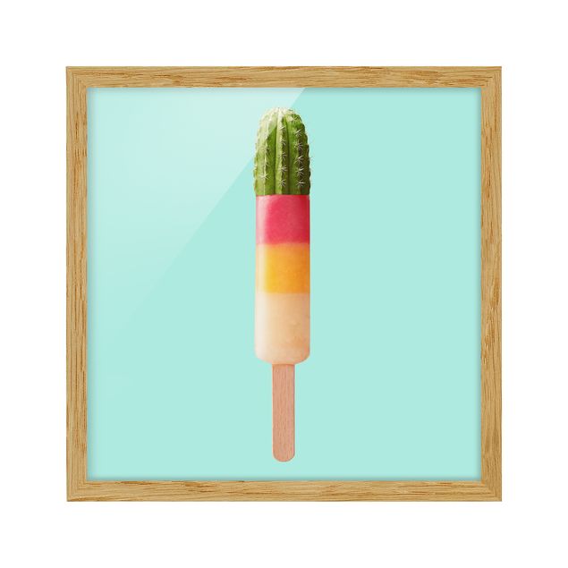 Ingelijste posters Popsicle With Cactus