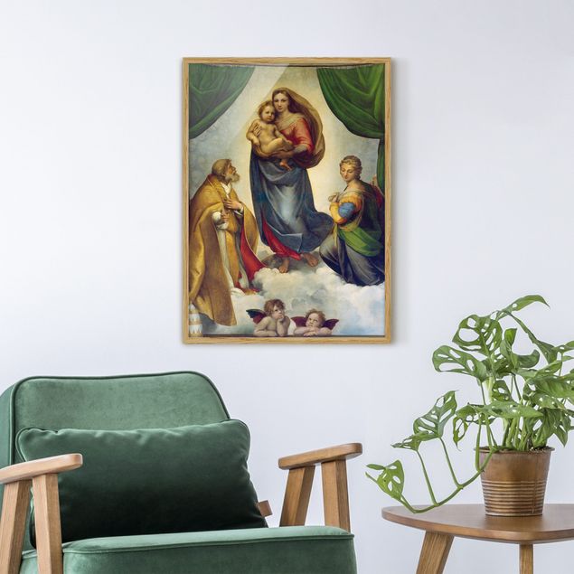 Ingelijste posters Raffael - The Sistine Madonna