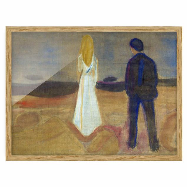 Ingelijste posters Edvard Munch - Two humans. The Lonely (Reinhardt-Fries)