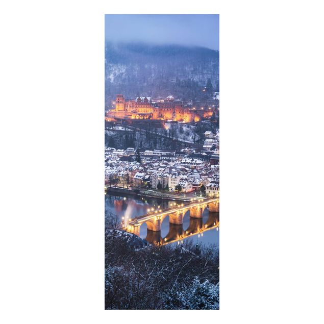 Glasschilderijen Heidelberg In The Winter
