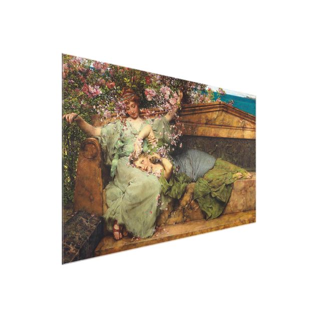 Glasschilderijen Sir Lawrence Alma-Tadema - The Rose Garden