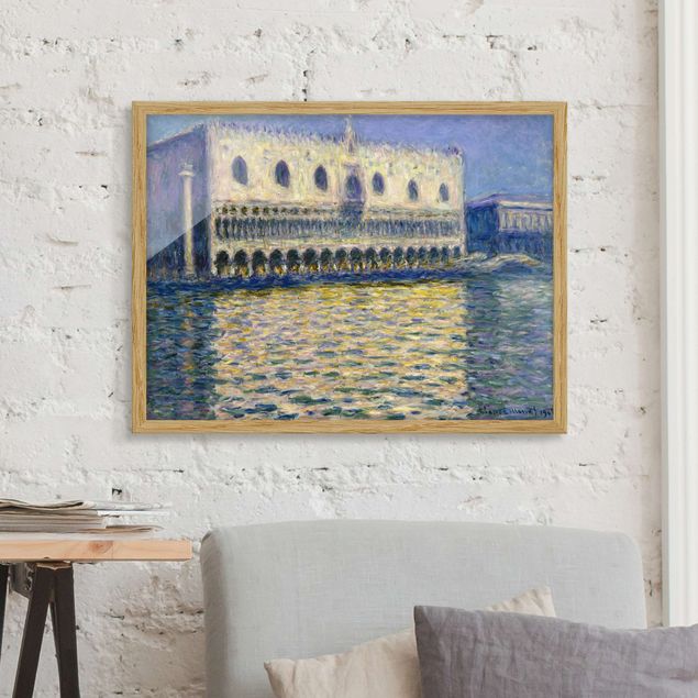 Ingelijste posters Claude Monet - The Palazzo Ducale