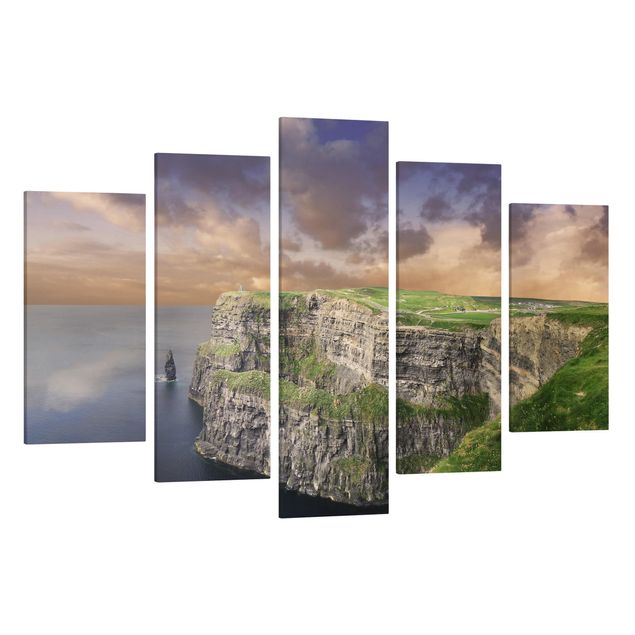 Canvas schilderijen - 5-delig Cliffs Of Moher