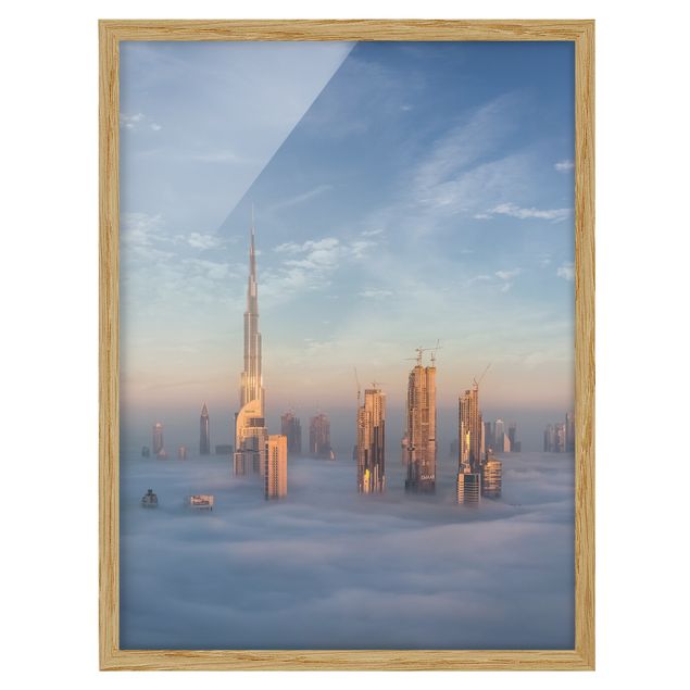 Ingelijste posters Dubai Above The Clouds