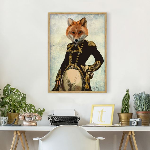 Ingelijste posters Animal Portrait - Fox Admiral