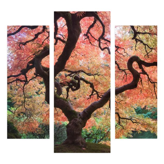 Canvas schilderijen - 3-delig Japanese Garden